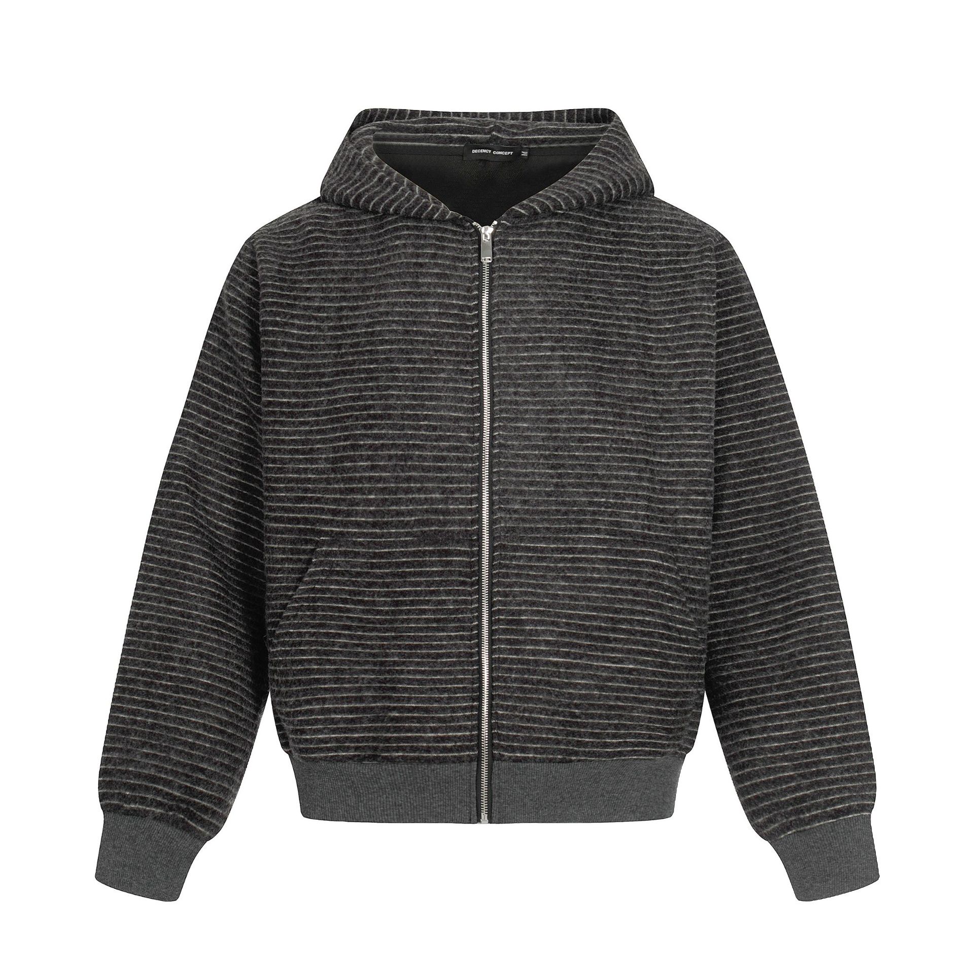 Mens Oversized Banded Hood Cardigan