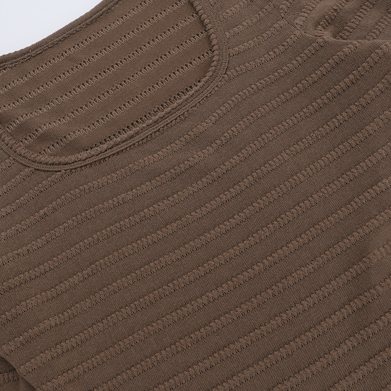 Plain Tailored Angular Neckline Full Sleeve Stretch Blouse
