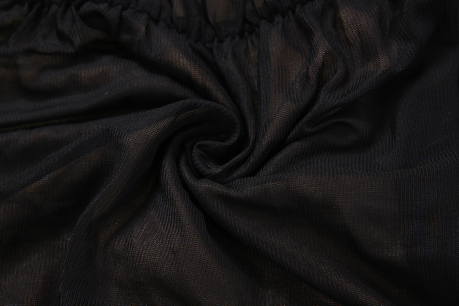 Plunging Sleeveless Spaghetti Strap Fluted Open Back Dress