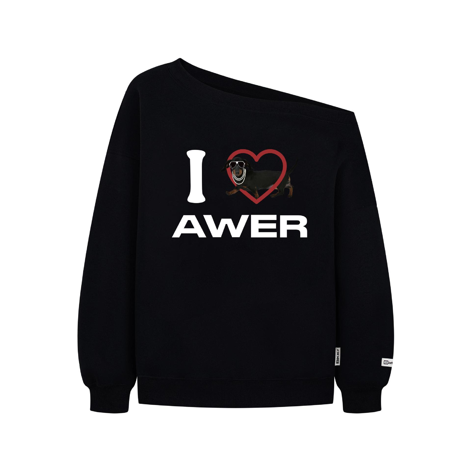 Oversized Cotton Long Sleeve Dachshund Hoodie