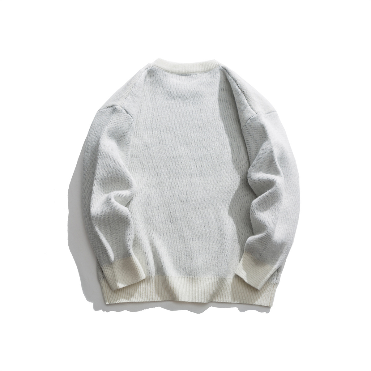 Japanese Workwear Color Block Long Sleeve Sweater