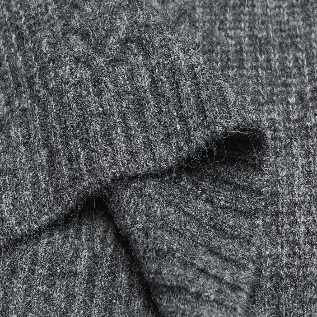 Relaxed Fit Japanese Workwear Polyester Sweater