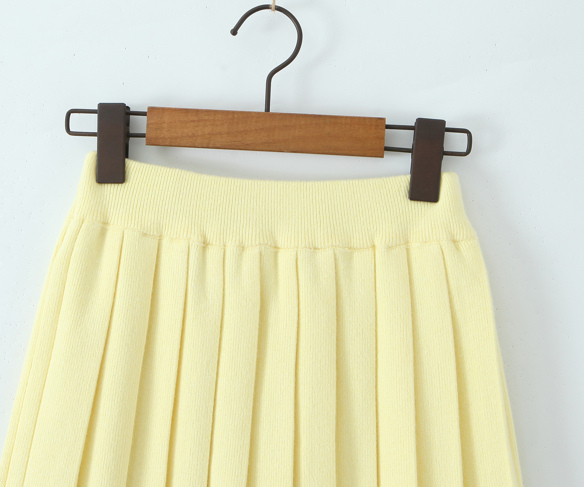 Accordion Knit Skirt