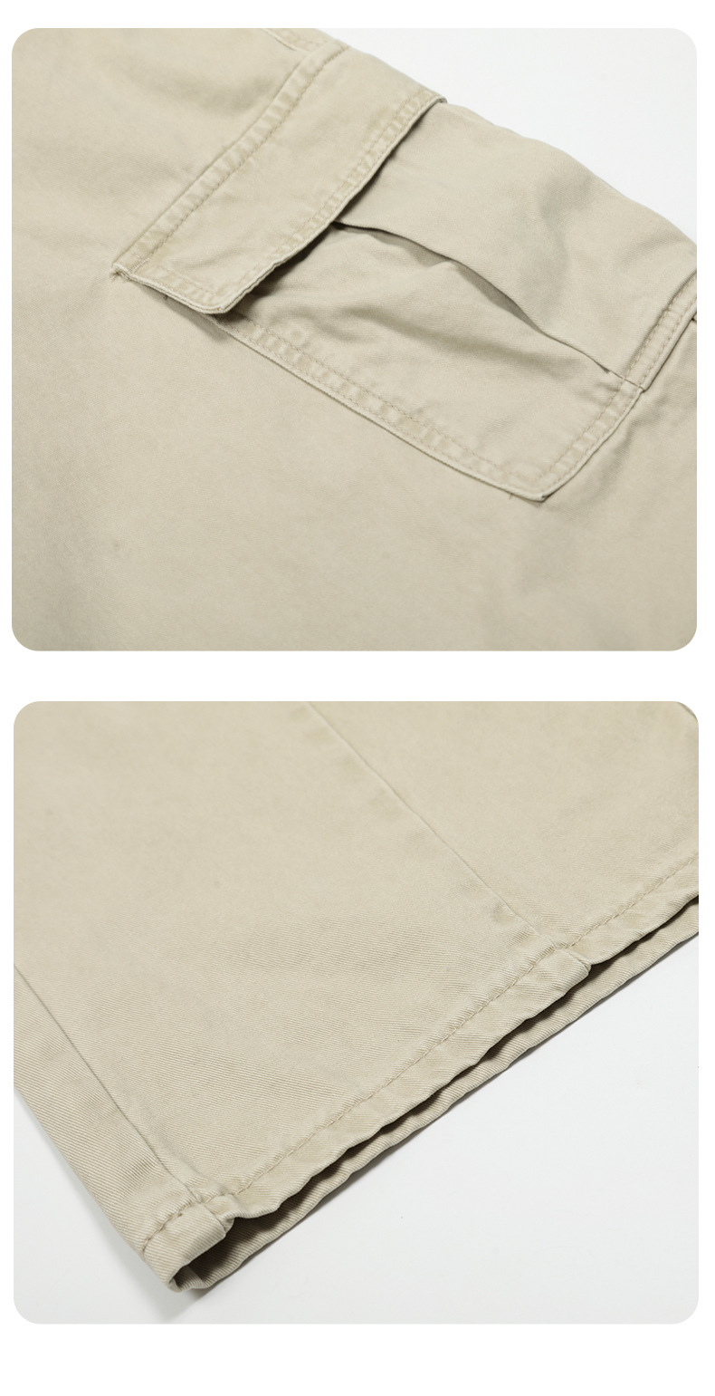 Curved Knife Work Pants for Men and Women Loose Casual Multi-Pocket Trendy Long Pants