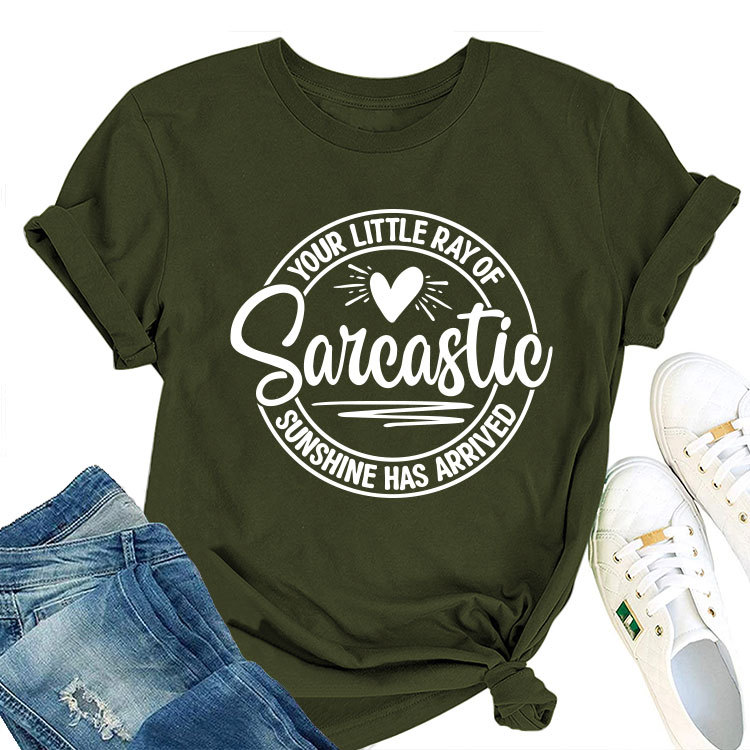 Ladies Geometric V Neck T-shirt