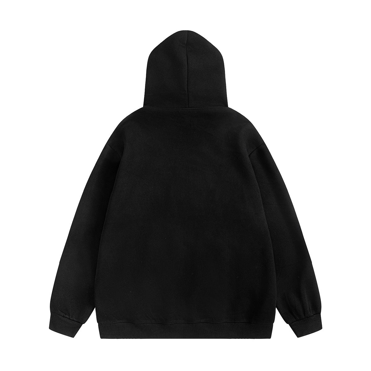 Long Sleeve Playful Stitching Vintage Cotton Hoodie