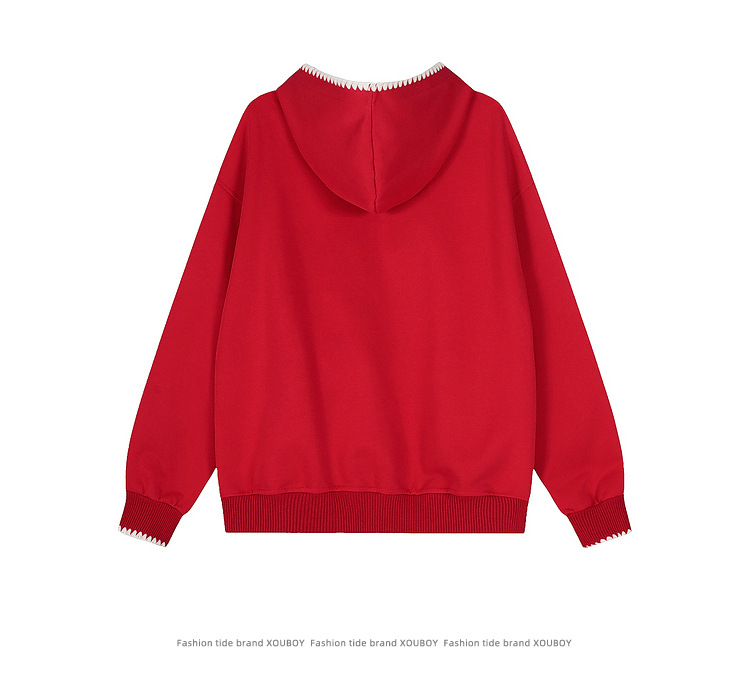 Lucky Scarlet Fruit Applique Hoodie