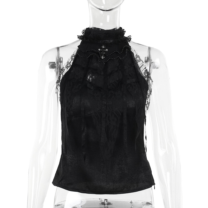 Urban Floral Crew Neck Sleeveless Top