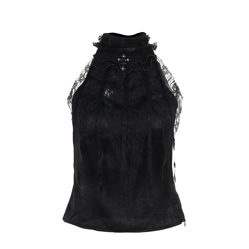Urban Floral Crew Neck Sleeveless Top