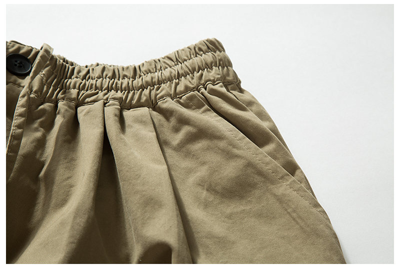 Solid Color Rope Detail Loose Straight Leg Pants Casual Wide Leg Trousers