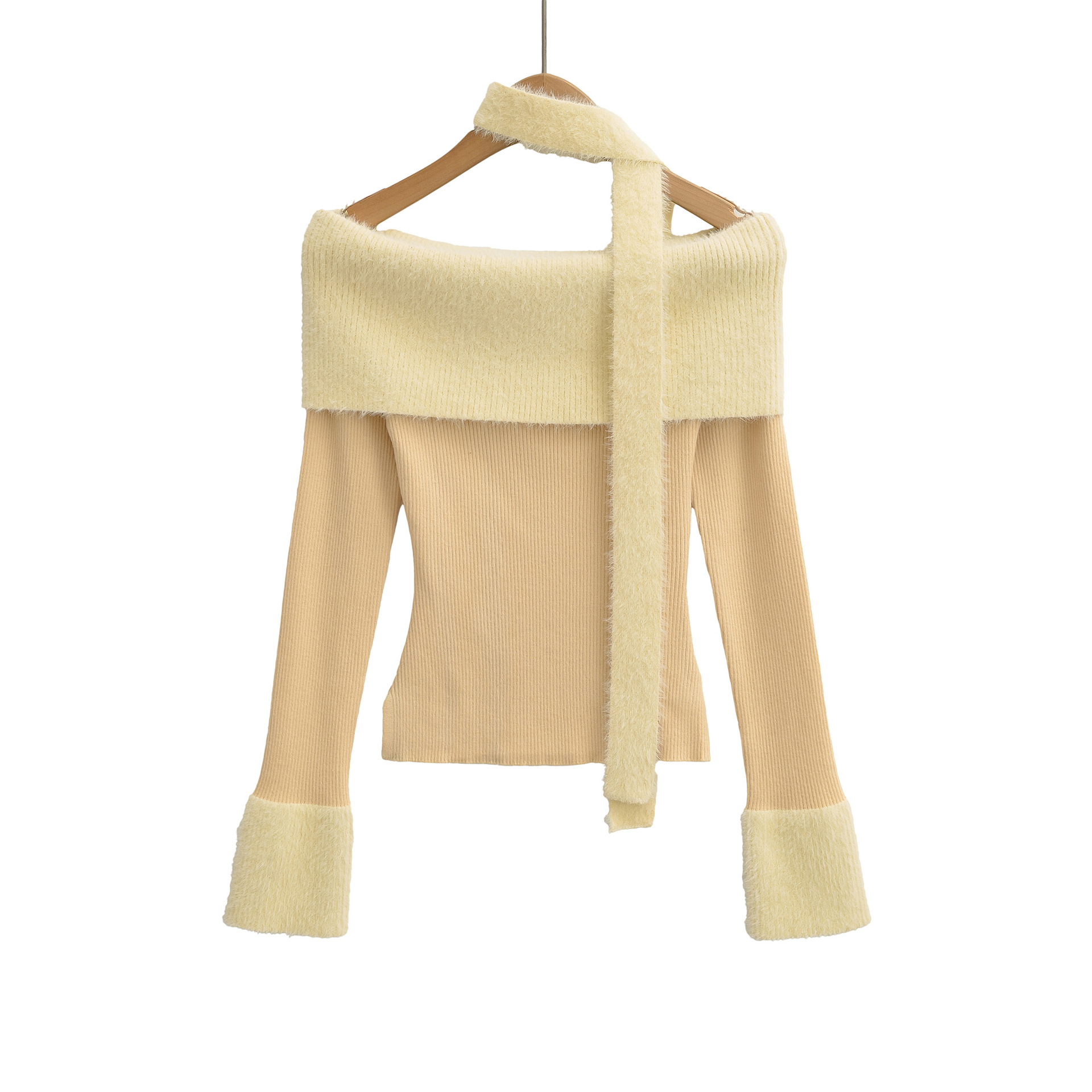 Boat Neck Full Sleeve Solid Viscose Nylon Shirt