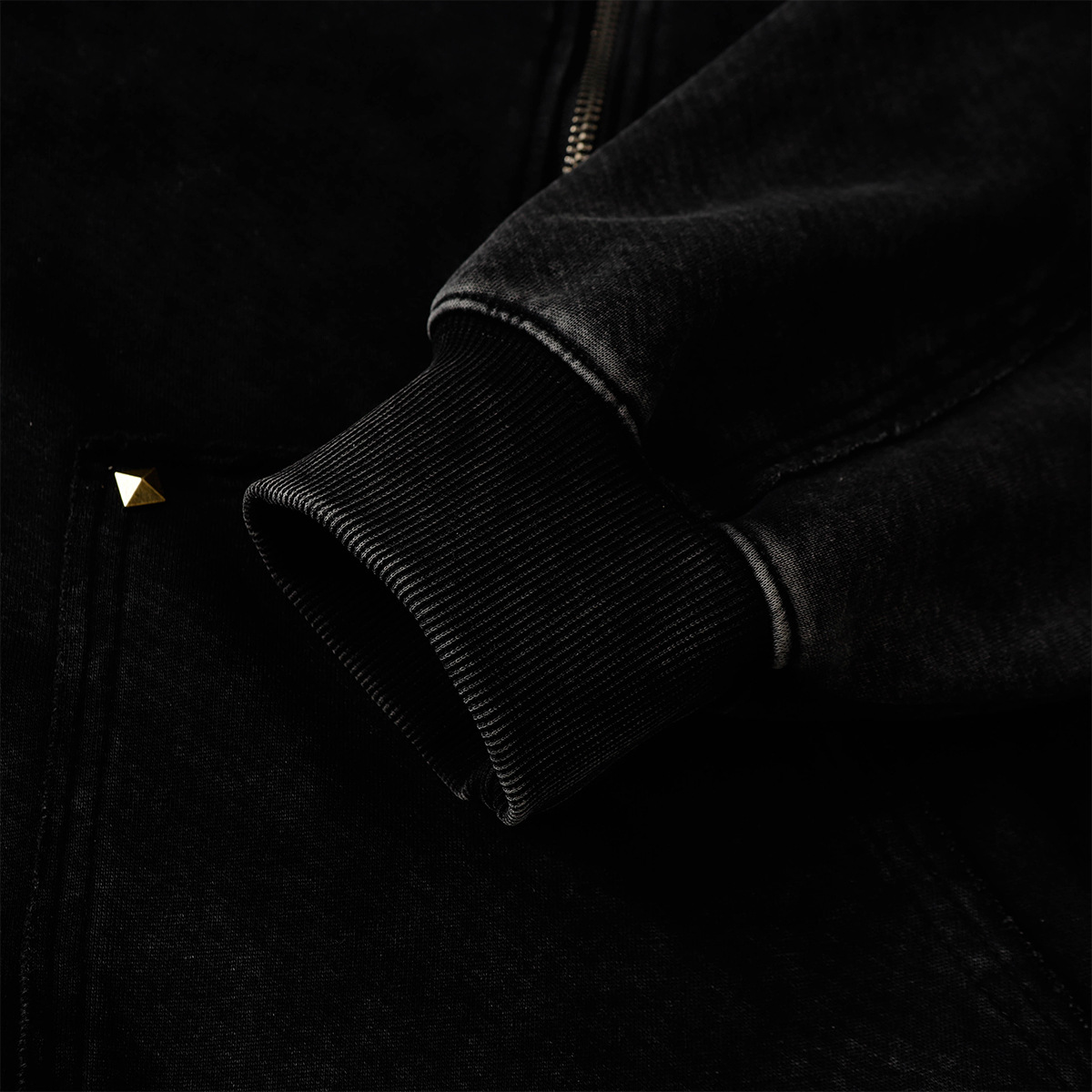 American Vintage Loose Fit Zipper Front Hoodie