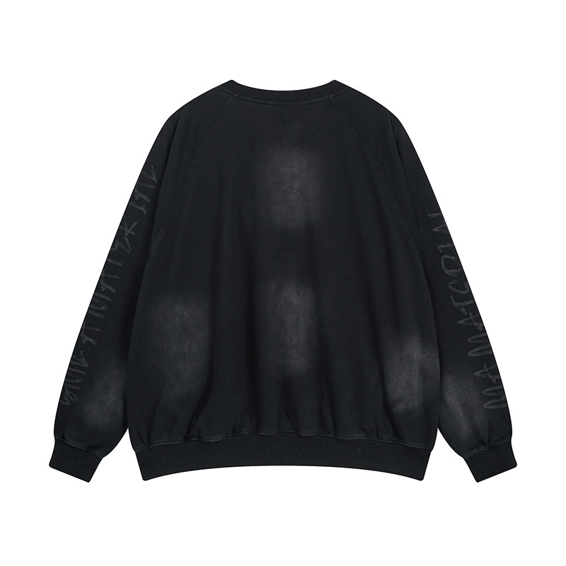 American Retro Cotton Loose Fit Letter Hoodie