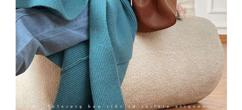 Wool Blend Oversized Collar Cardigan