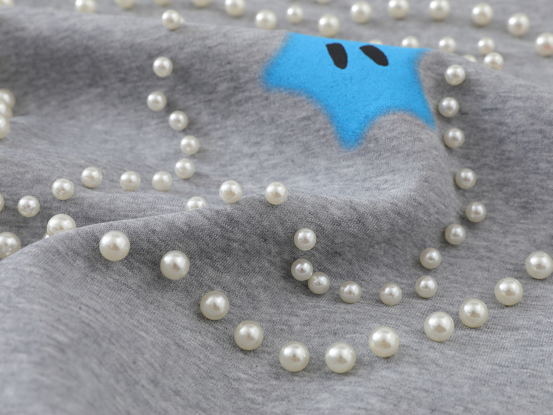 Vintage Cotton Studded Hoodie