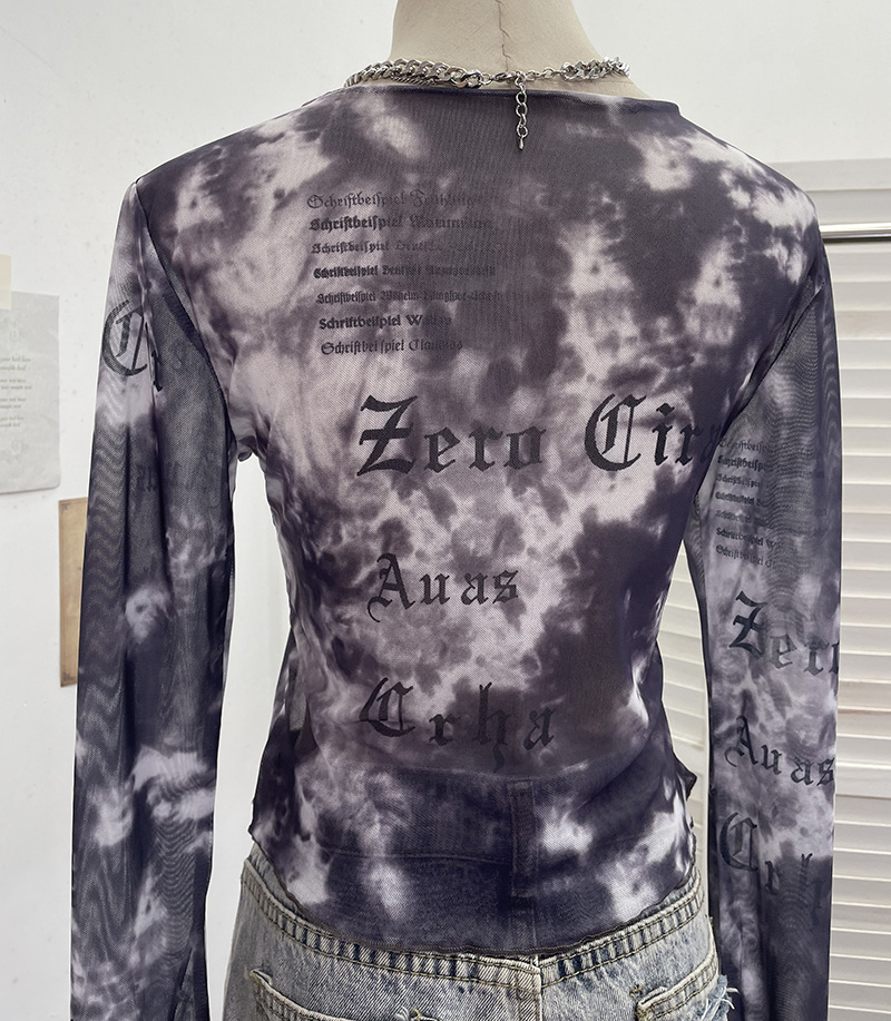Long Sleeve Cover Up Short T-Shirt