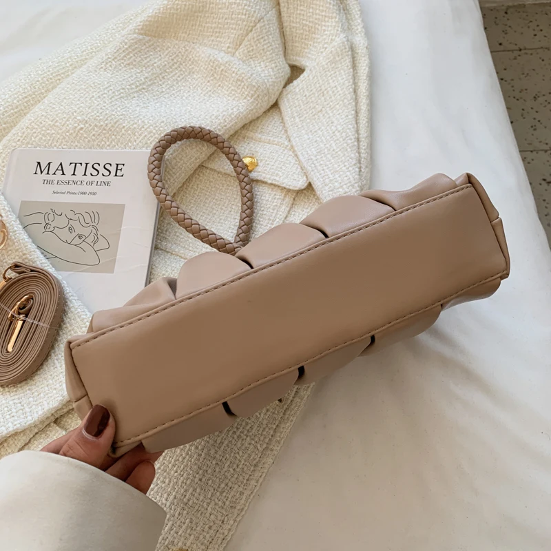 Small Soft PU Leather Underarm Handbags Spring Fshion Luxury Brand Designer Woman Shopper Handbags Shoulder Crossbody Bag