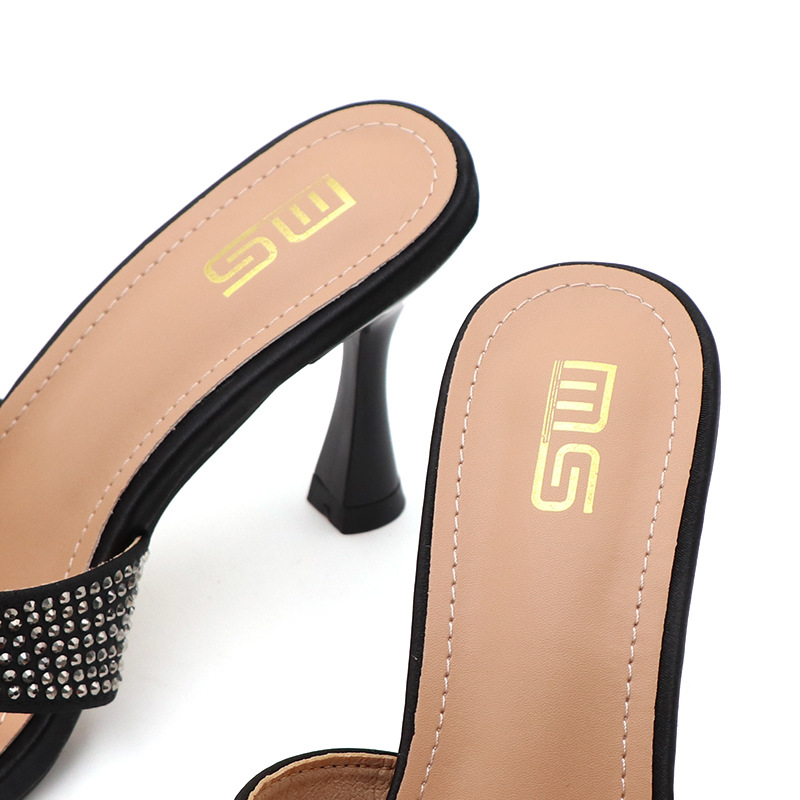 Sexy slim heel rhinestone women's high heels