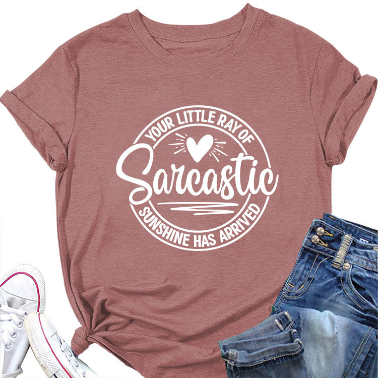Ladies Geometric V Neck T-shirt