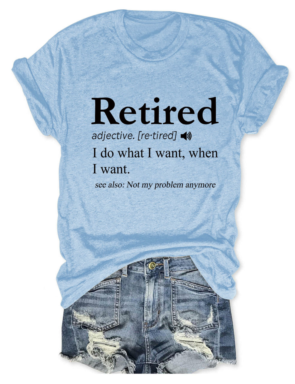 Ladies' Oversized Geometric V Collar T-Shirt