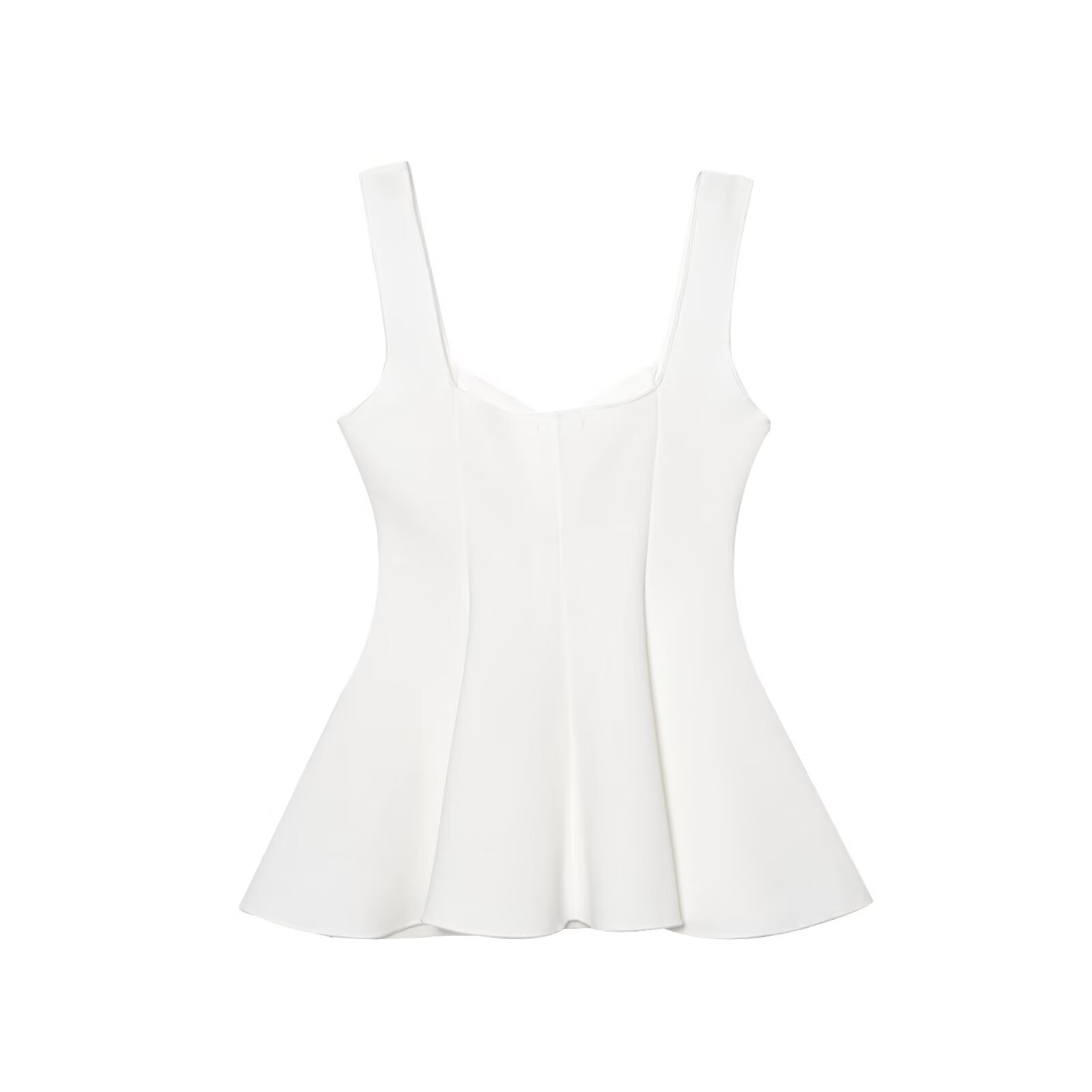 Solid Color Peplum Tank