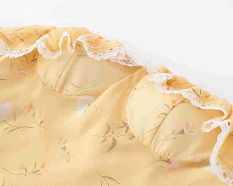 One-Shoulder Ruffle Lace Splicing Waist-Cinched Mermaid Dress