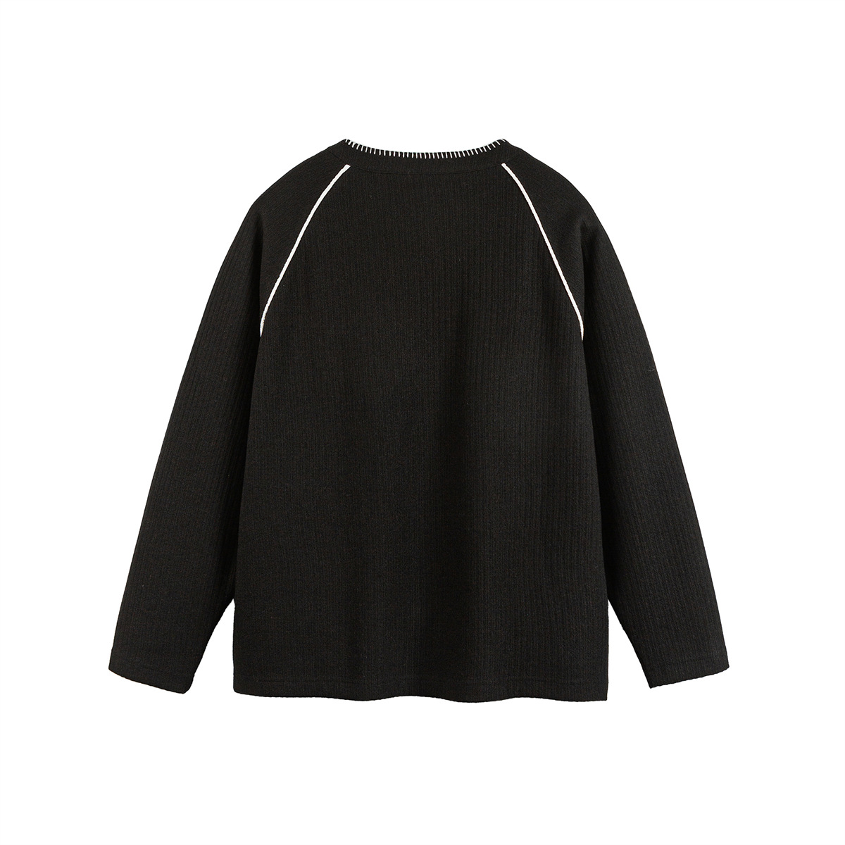 Oversized Color Block Long Sleeve Workwear Sweater