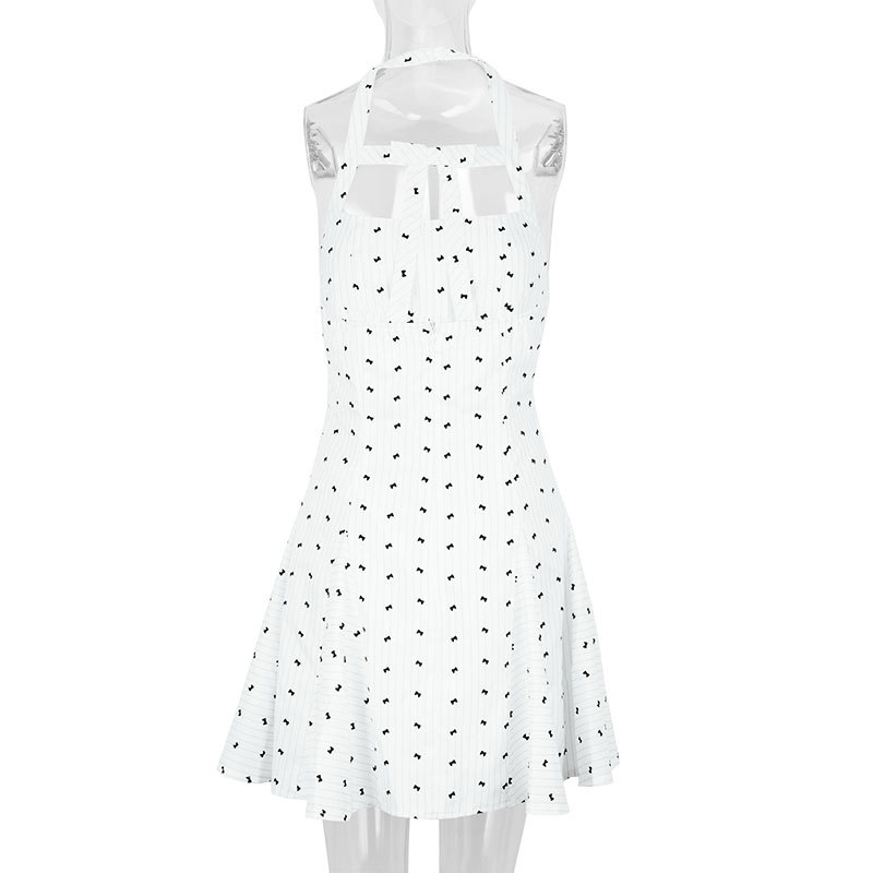 Tube Cinched Flared Mini Dress