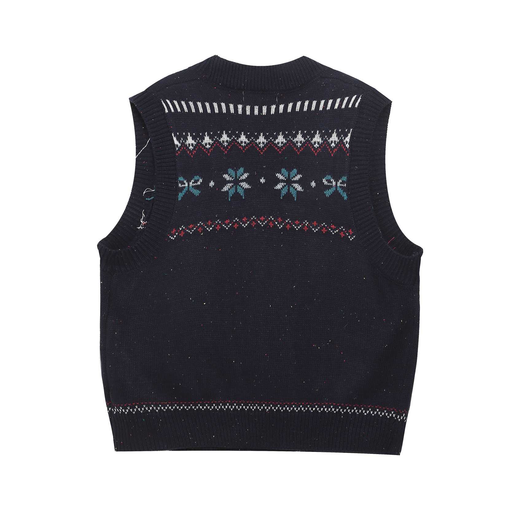 Universal Japanese Retro Patterned Acrylic Waistcoat