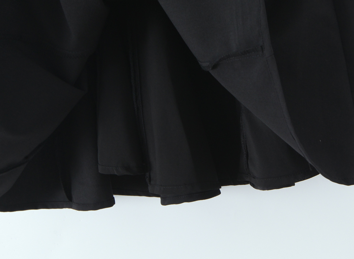 Solid Polyester Sleeveless Strap Commute Dress
