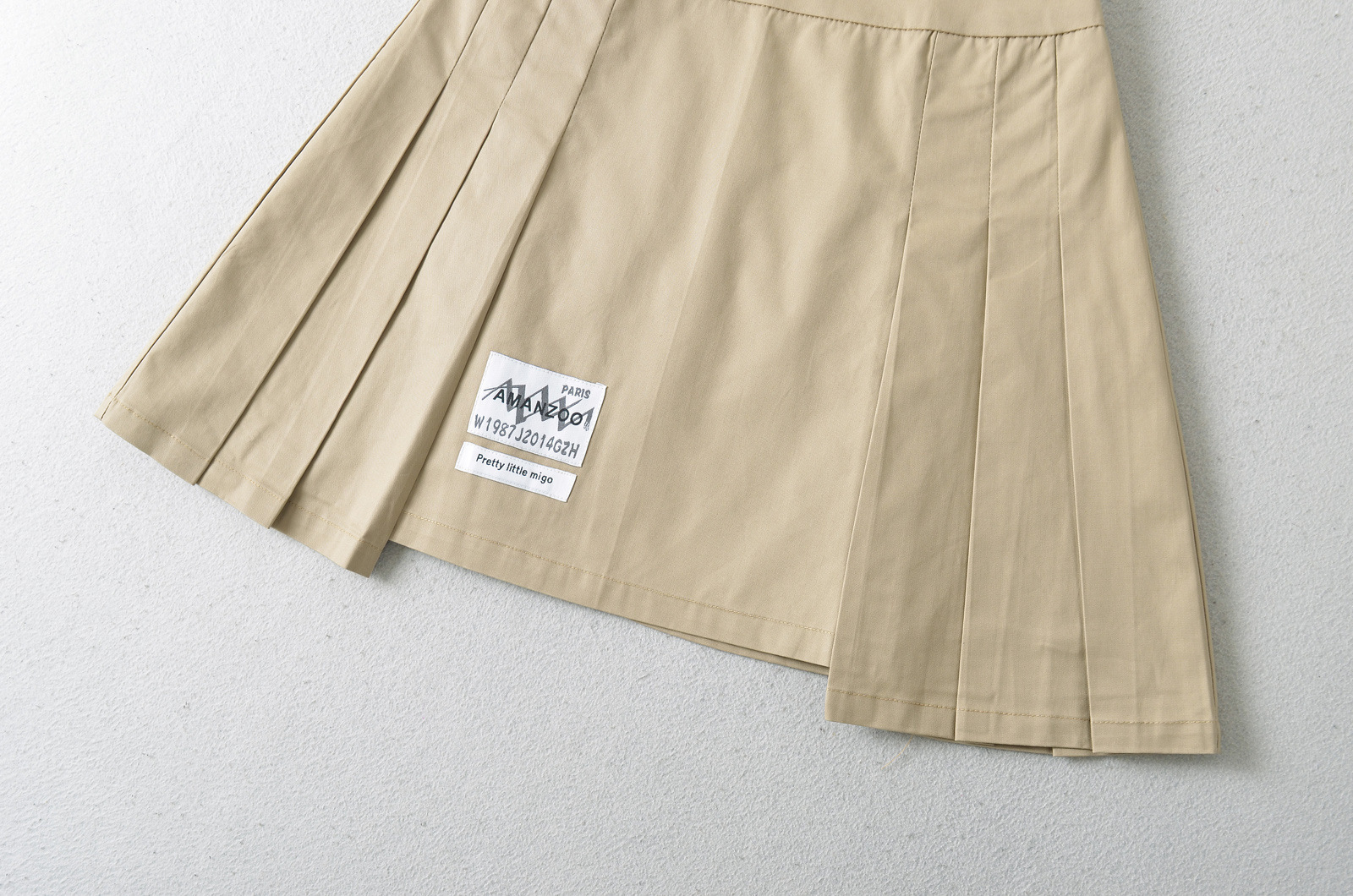 Pleated Polyester 3D Embellished Office Commute Skirt