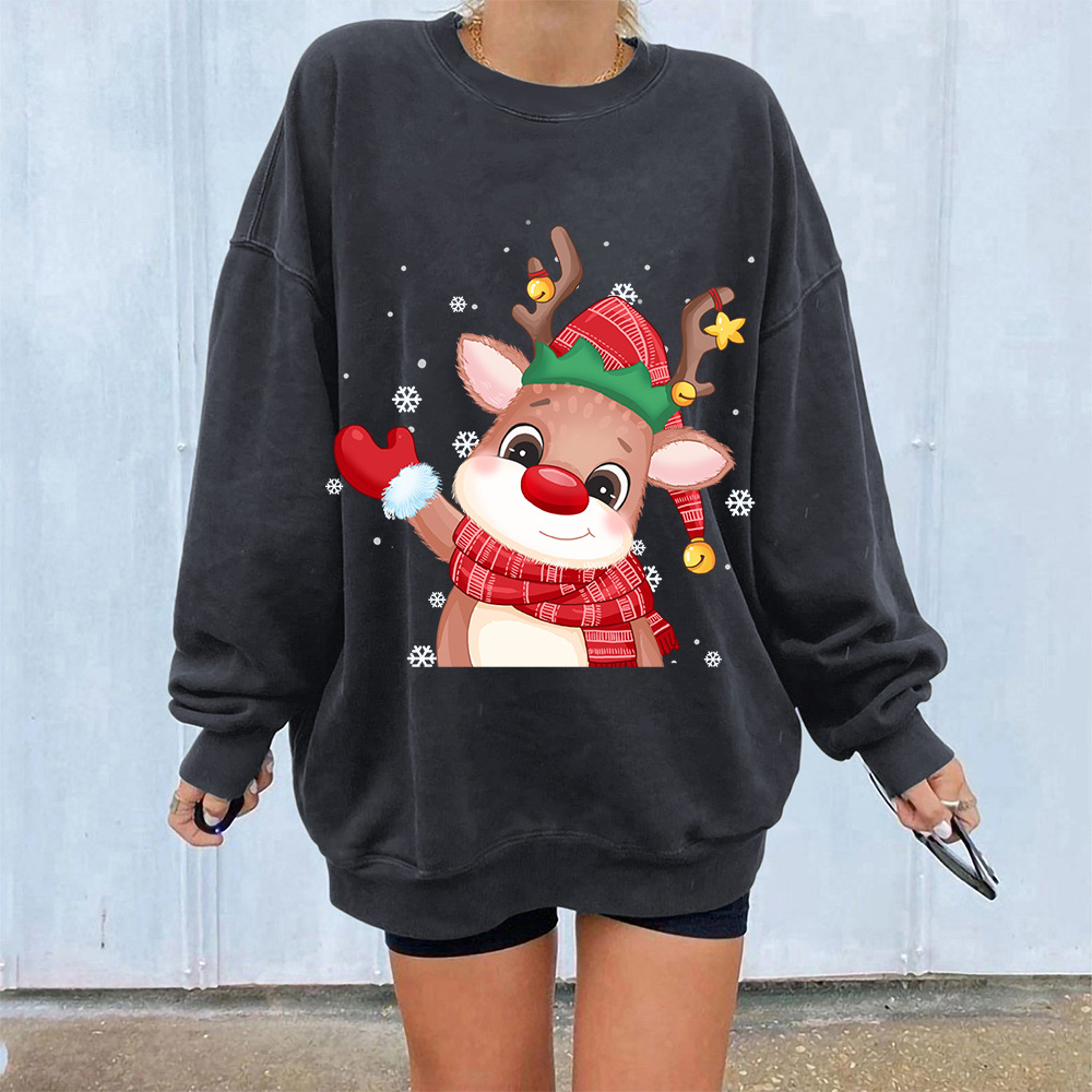 Korean Stag Graphic Hoodie