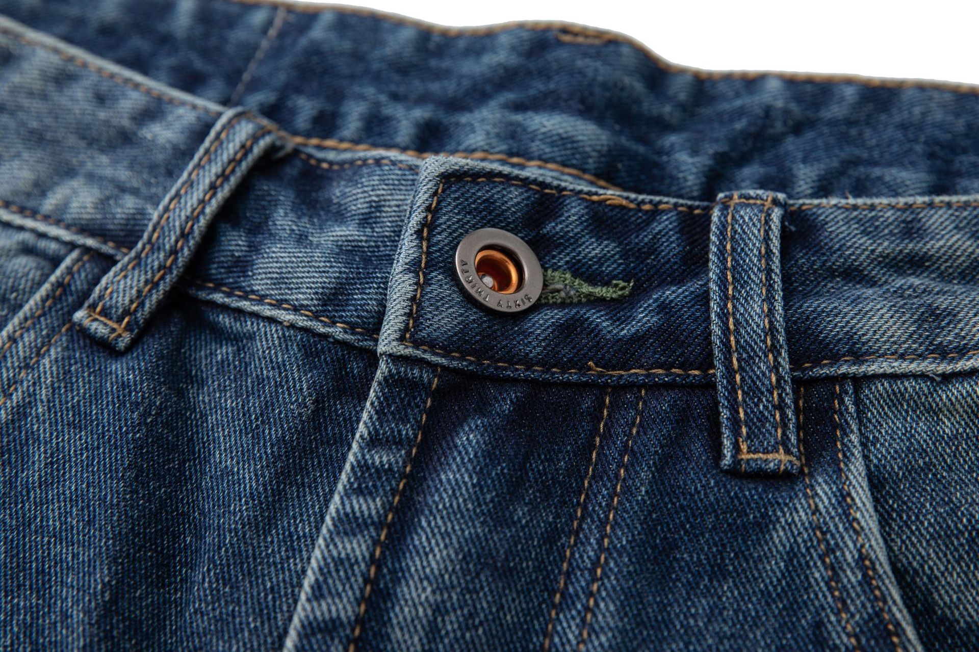 Denim Pants Men's Loose Cuff Tapered Jeans with Catwhisker Wash Casual Long Pants