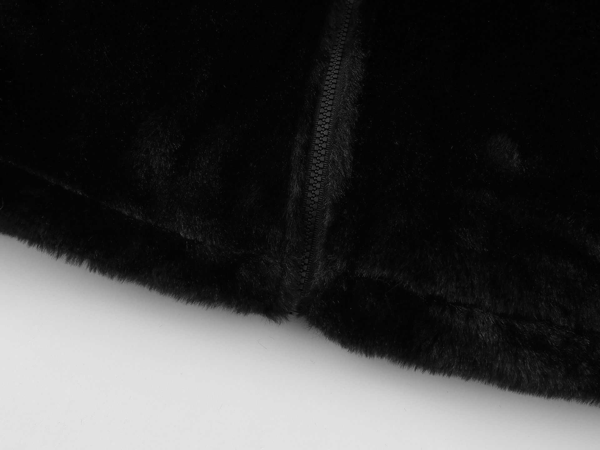 Stand-up Collar Faux Rabbit Fur Jacket Loose Quilted Thick Cotton Coat