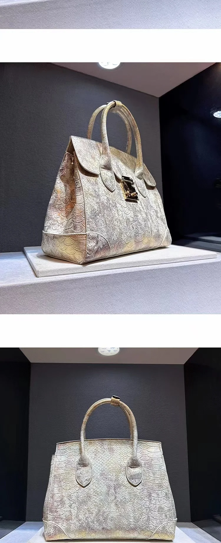 Luxury Designer Brand New High Quality Leather Snake Print Large Capacity Handbag Fashion Trend Crossbody Bag for Women Hot Sale