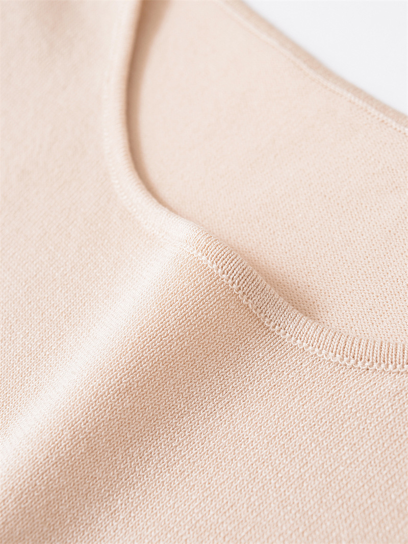 Oversized Plain Crew Polyester Sweater