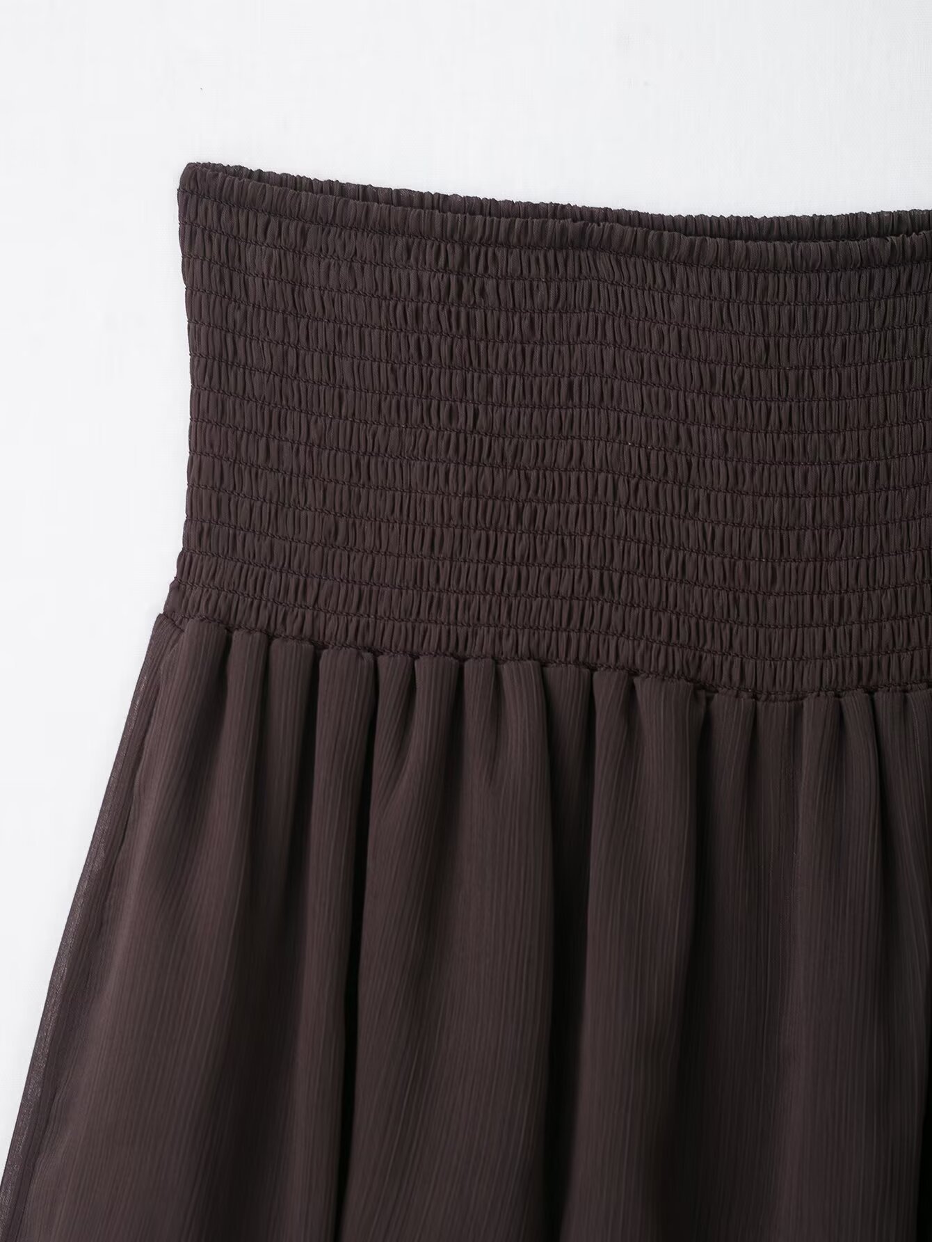 Tiered Flounce Trim Embellished Skirt
