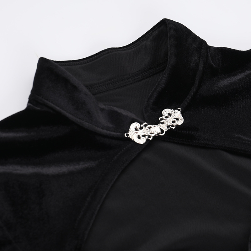 Stand Collar Bodycon Streetwear Dress