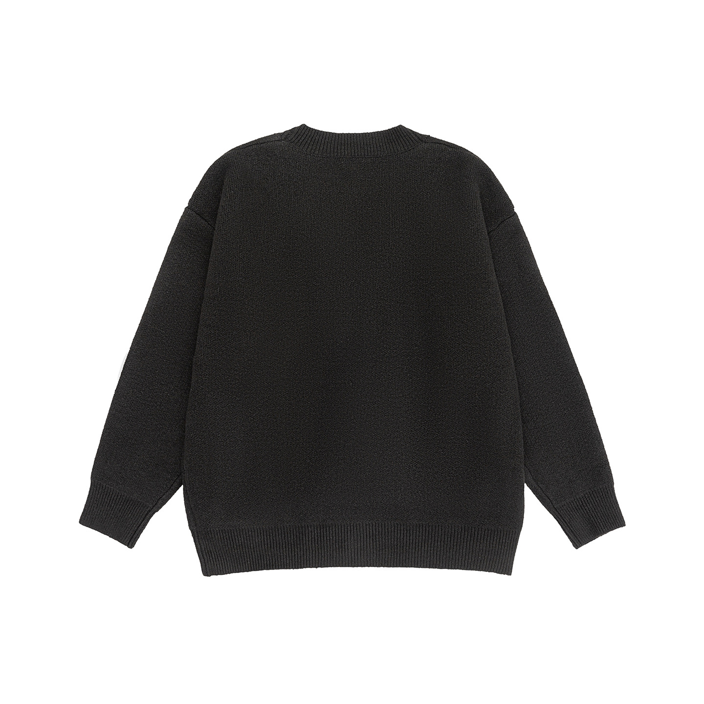Slouchy Plain Polyester Cardigan