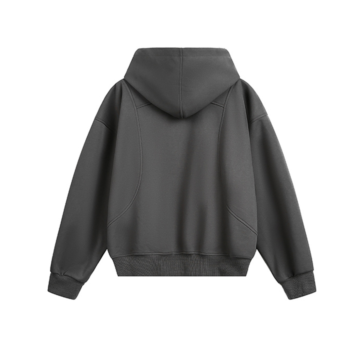 Retro Cotton Blend Loose Fit Hoodie