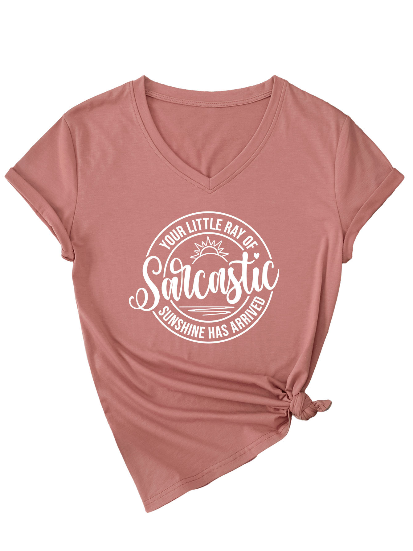 Sassy Geometric Print Round Neck T-Shirt