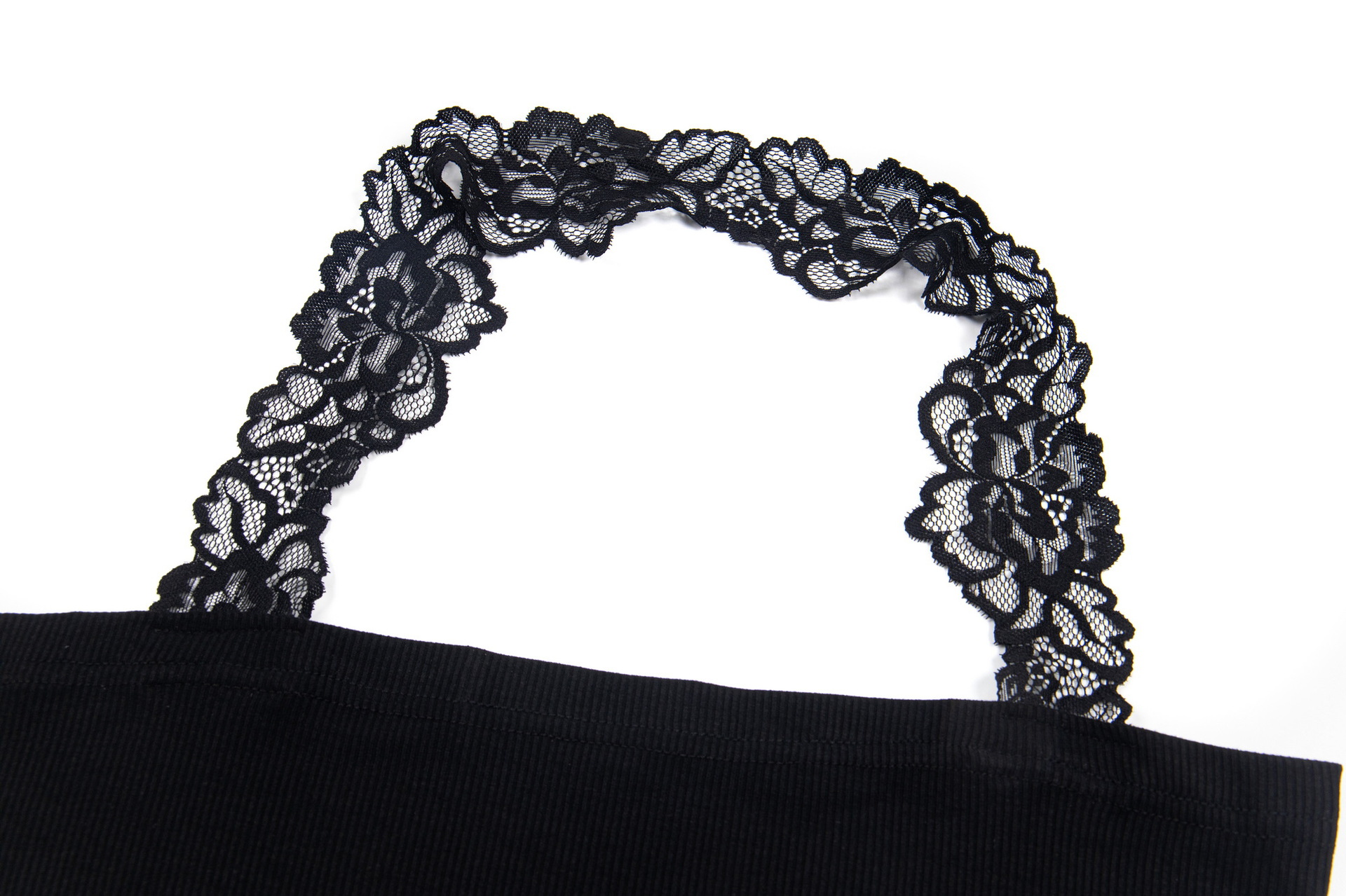 Solid Color Lace Slim Women's Neck-Hanging Tank Top
