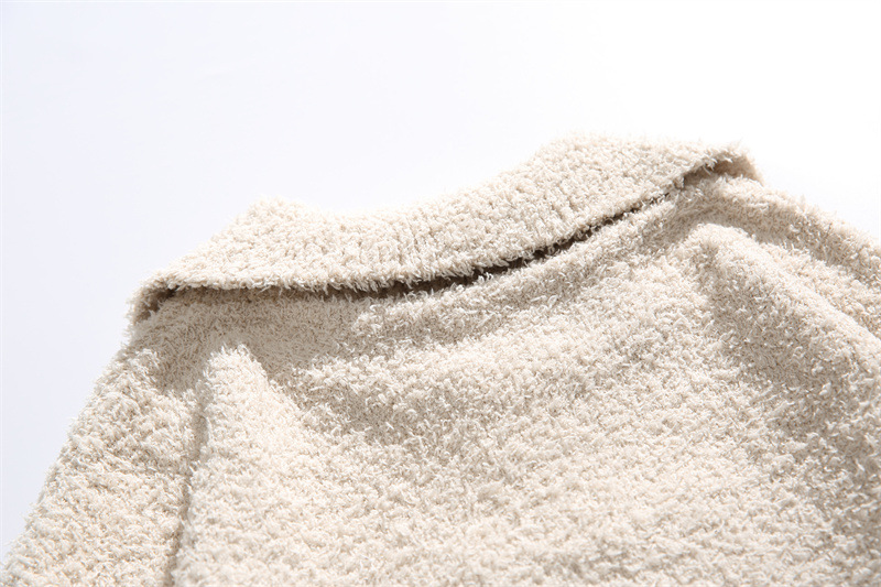 Simple Twist Polyester Long Sleeve Cardi