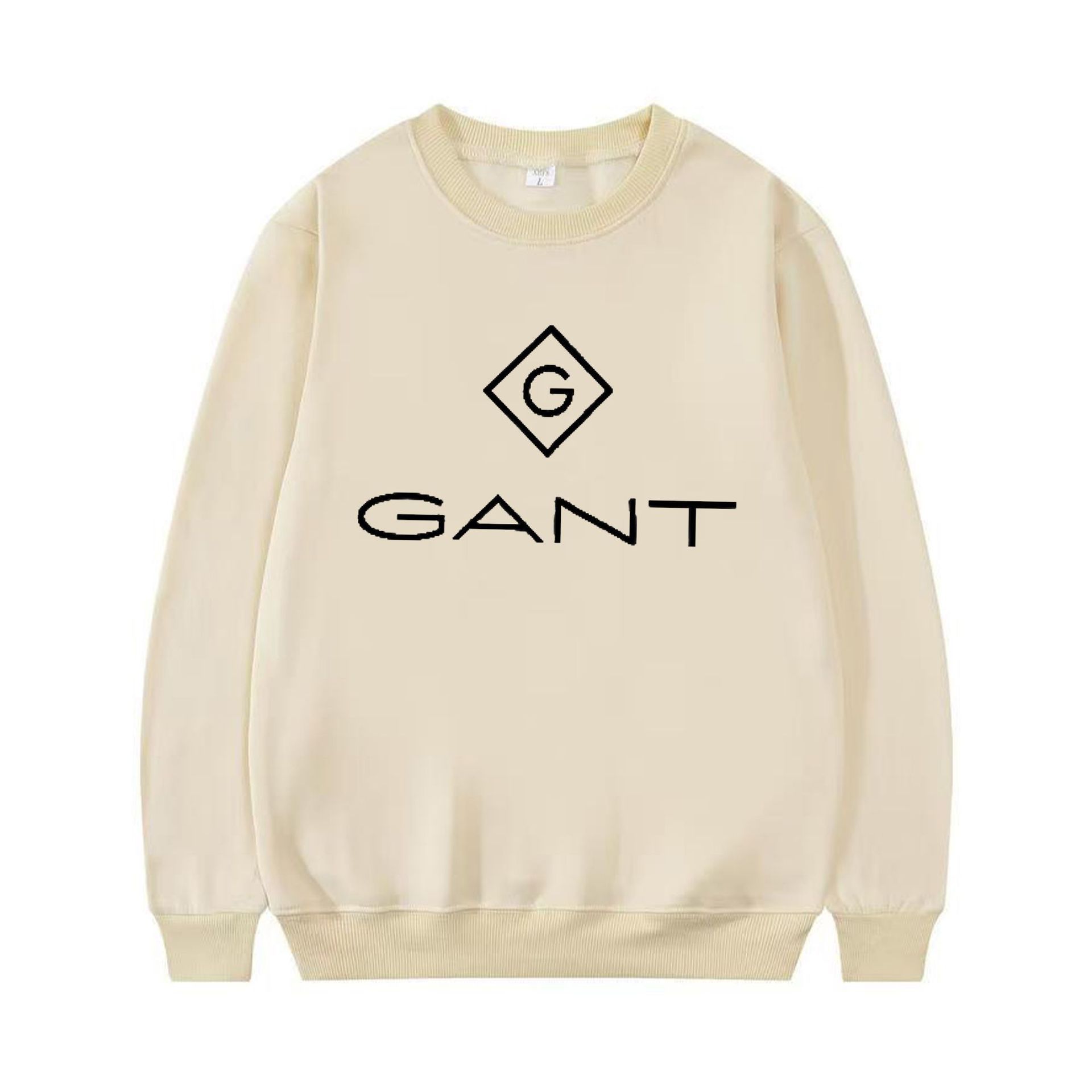 Korean Letter Print Loose Fit Sweatshirt