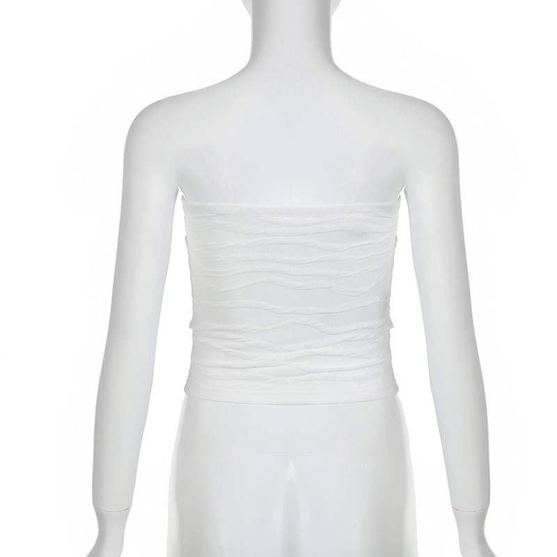 Bodycon Open Back Polyester Crop Top