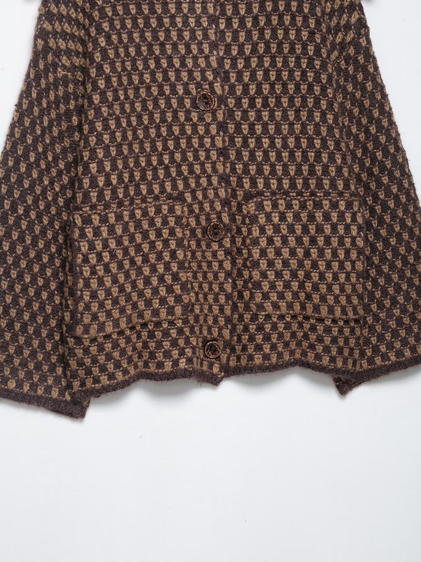 Ladies Full Sleeve Button-Up Plain Polyester Sweater