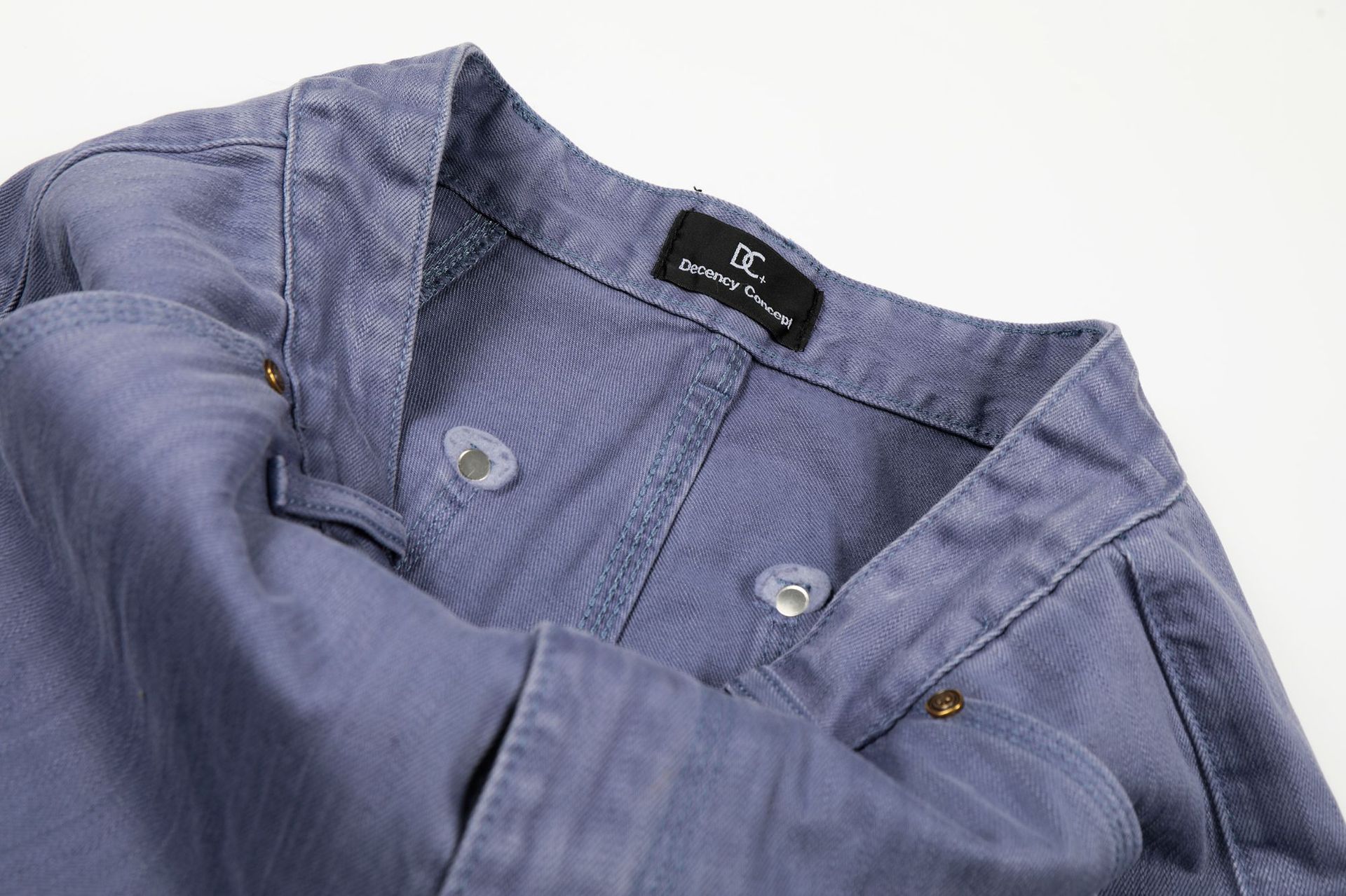 Street Vintage Unisex High-End Workwear Blue Design Men's Loose Straight Jeans