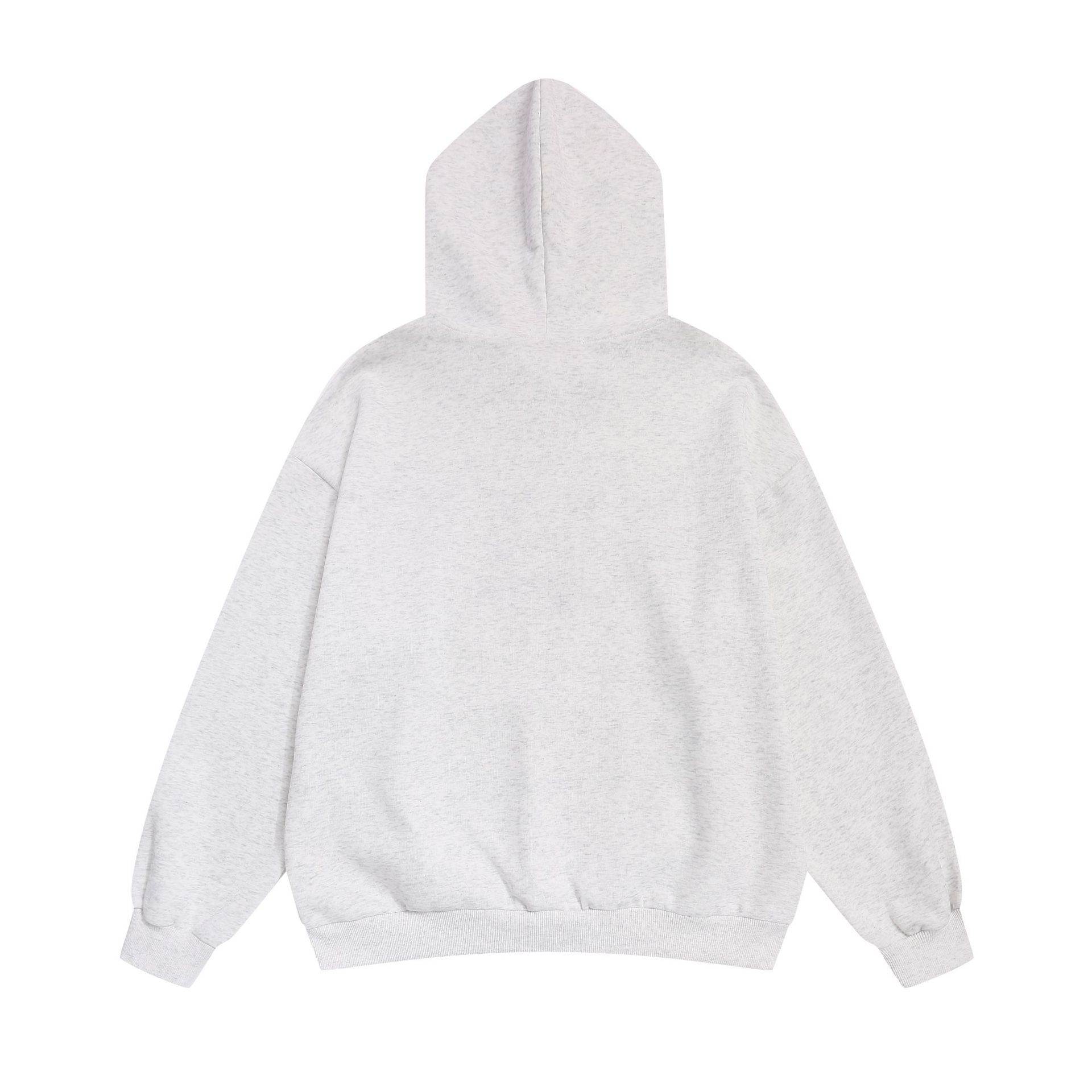 Five pointed star embroidered hooded sweatshirt for men and women