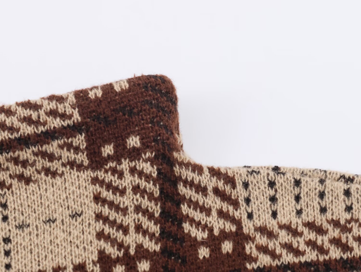 Long Sleeve Checkered Streetwear Sweater