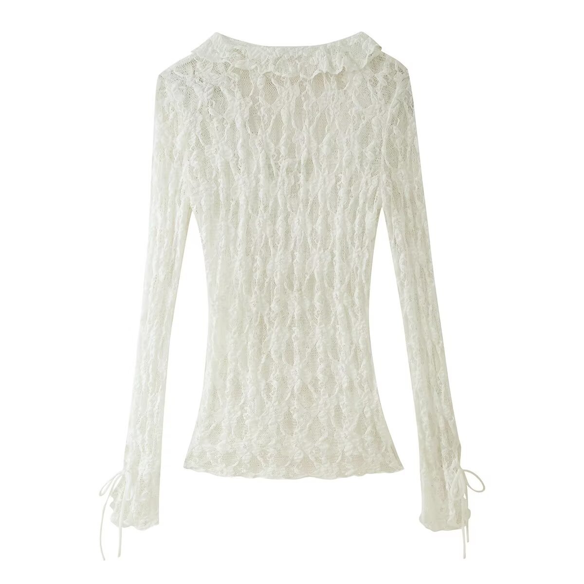 Long Sleeve Solid Color Contemporary Top